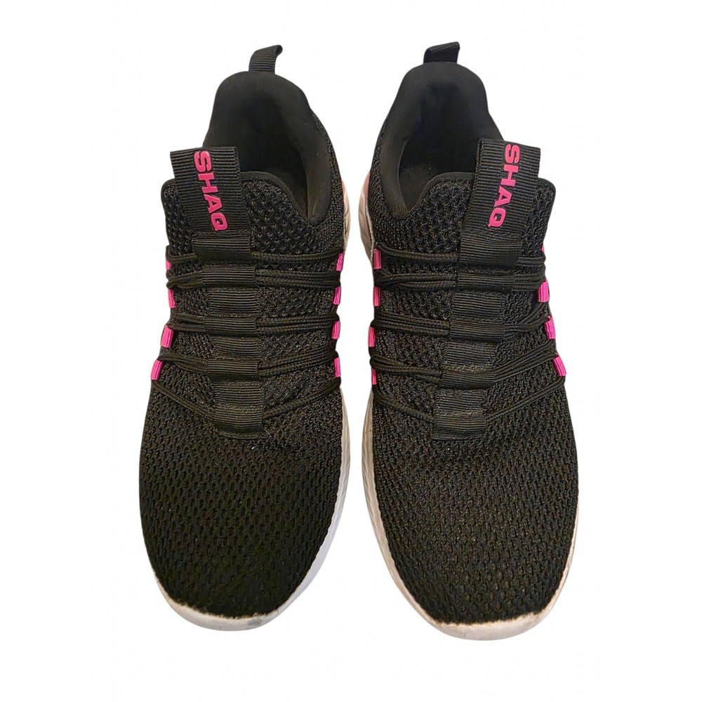 Shaq Sampson Womens Athletic Sneakers Black Pink Mesh Size 9.5